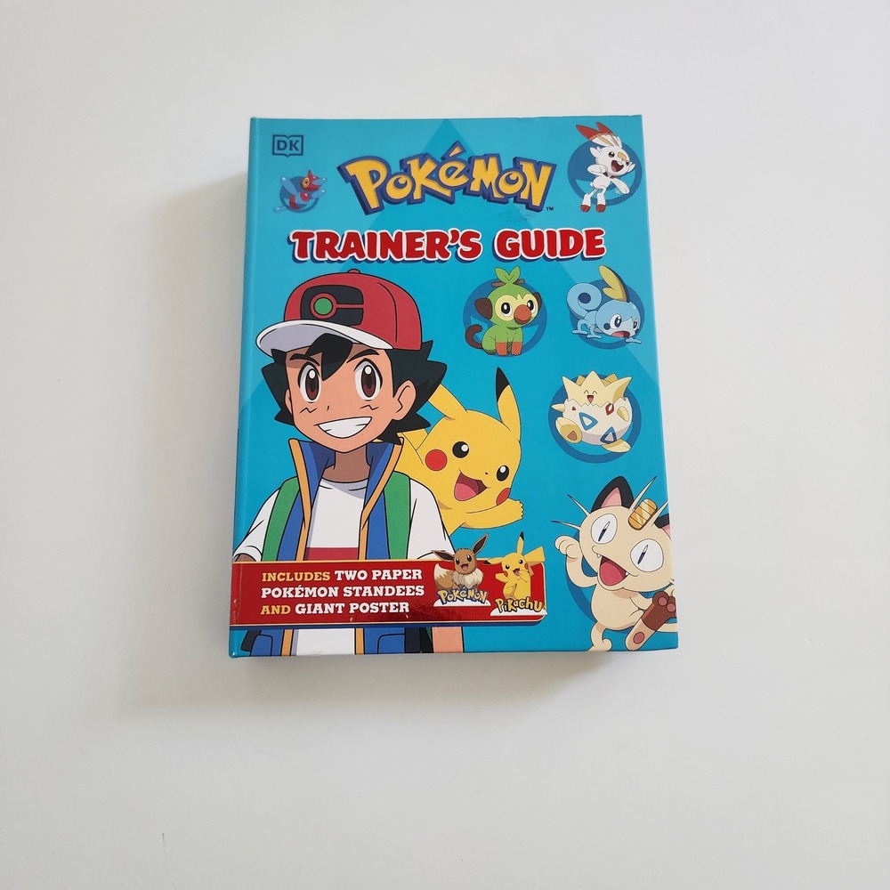 Pokemon Trainers Guide Hardcover Book Set with Poster and‎ Standees
